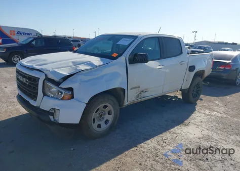 2022 GMC Canyon 4Wd Short Box Elevation from USA, damaged, VIN 1GTG6CEN5N1326350